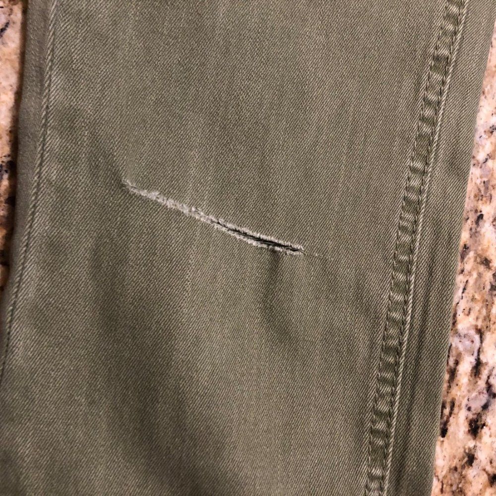Jelly Jeans The Rachel Mid Rise Olive Knee Slit Skinny Jean (2) 5183 NWT Bout - Picture 6 of 6
